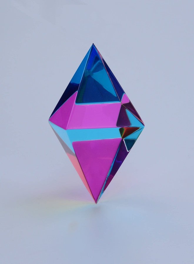 CMY Cubes The Aether (50mm) - Cyan, Magenta & Yellow Polyhedron - Subtractive Color Mixing Optical Octahedron - Teaches Subtractive Color Mixing - Educational, Physics & Kinetic Art Desk Object - Image 4